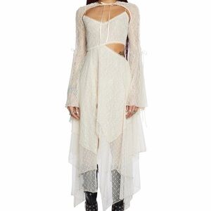 Dolls Kill Fairydust Chronicles Lace Dress - Off White